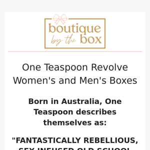 One Teaspoon for Men & Women