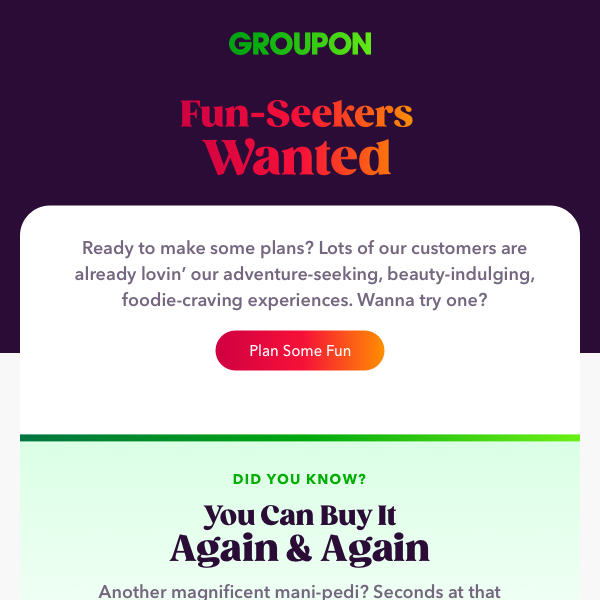 Groupon UK, 👋 Hello From Groupon!
