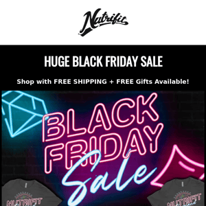 Up To 25% Off Black Friday Sale is NOW LIVE