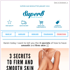 🤗Superb Health & Beauty 3 top secrets to firm and smooth skin 🤫🌺