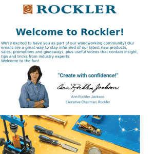 Welcome To Rockler!