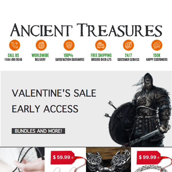 Ancient Treasures, Valentine's Sale - Early Access