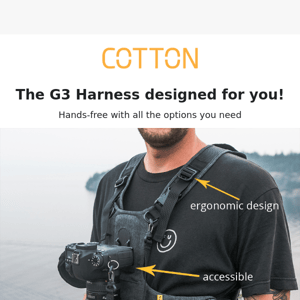 G3 Harness, Designed for the active photographer 📸