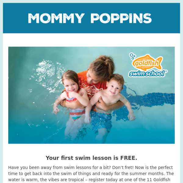 FREE TRIAL! Get Your Children Swim-Ready for the Summer Months