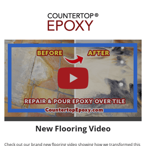 Countertop Epoxy, NEW Epoxy Flooring How-To Video