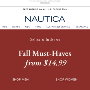 Fall must-haves starting at $14.99