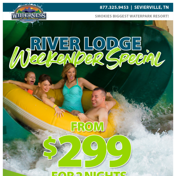 SEPTEMBER WEEKENDS FROM $299 FOR 2 NIGHTS!