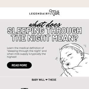 What does sleeping through the night mean?