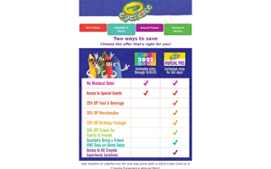 Two ways to SAVE at Crayola Experience!