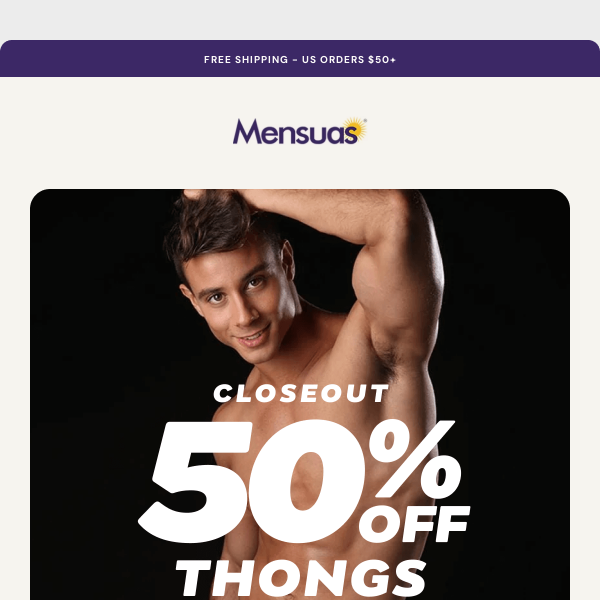 Thong Closeout: Up to 50% Off