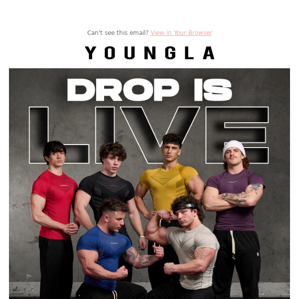 YoungLA SuperHero Drop Is Live // Compression Tees, Pump Cover