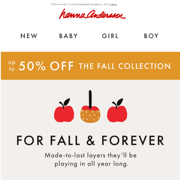 Fall For Up To 50% Off!