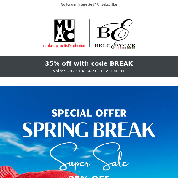 SPRING BREAK SALE!