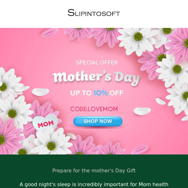 Give Thanks to Mom – Mother's Day Special: Take 10% Off