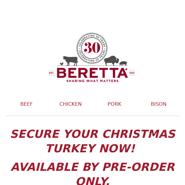 🦃CHRISTMAS TURKEY PRE-ORDERS AVAILABLE NOW!🦃