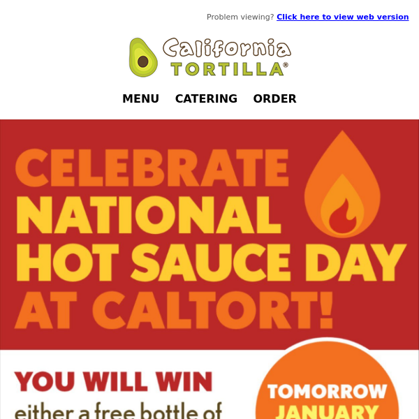 Celebrate National Hot Sauce Day at CalTort!