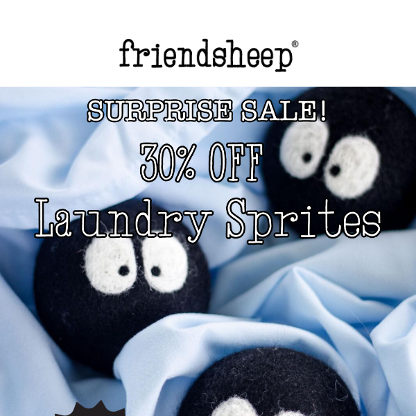 👀 Surprise Sale! 30% Off Laundry Sprites! 👀