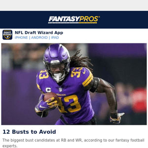 🏈🚫 Avoid These 12 RB & WR Busts