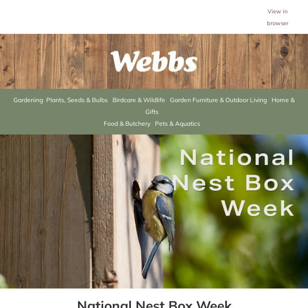 Are you ready for nest box week? 🐦