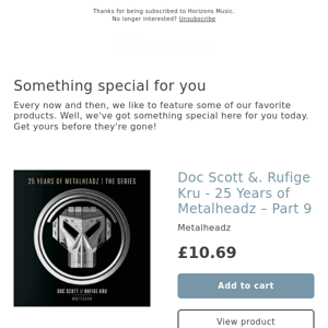 SOON! Doc Scott &. Rufige Kru - 25 Years of Metalheadz – Part 9