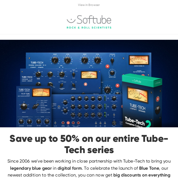 Save up to 50% on everything Tube-Tech... 💙