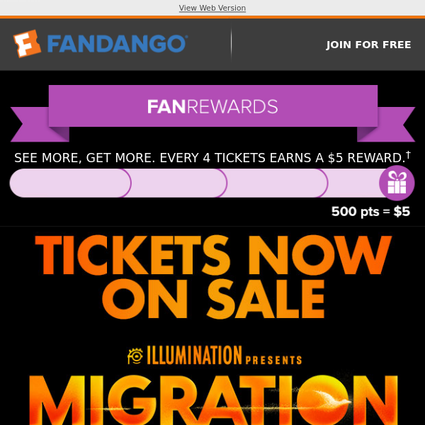 Get Tickets For MIGRATION 🦆