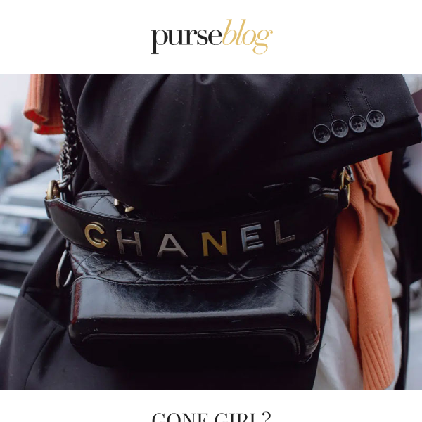 Introducing the Chanel Gabrielle Bag - PurseBlog