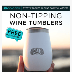 FREE glass insert when you buy a Wine Tumbler.