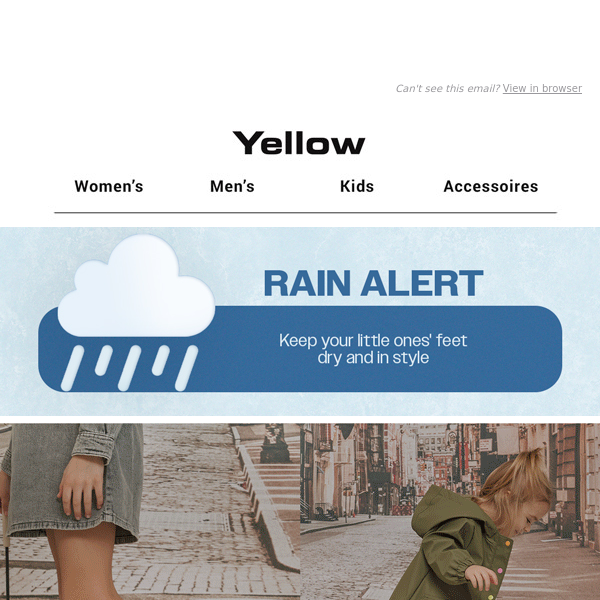 🌧️ RAIN ALERT: Keep your little ones' feet dry and in style