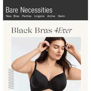 From Basic to Lace: Our Black Bras Do It All In Style