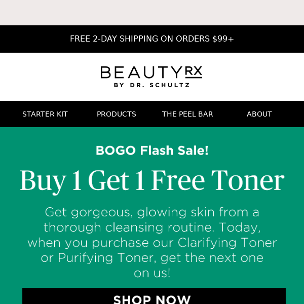 Toners: Buy One Get One Free!