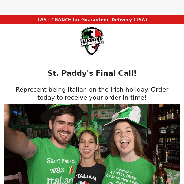 LAST CALL for St. Paddy's ☘️