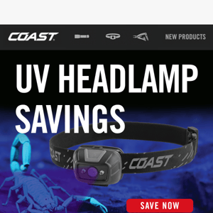 Don't miss out on this rechargeable, UV headlamp