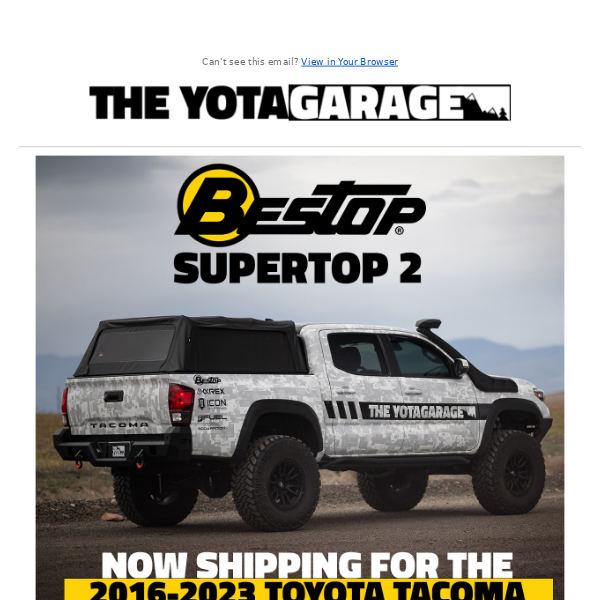 Tacoma Bestop Supertop 2 In-Stock and Shipping Now!