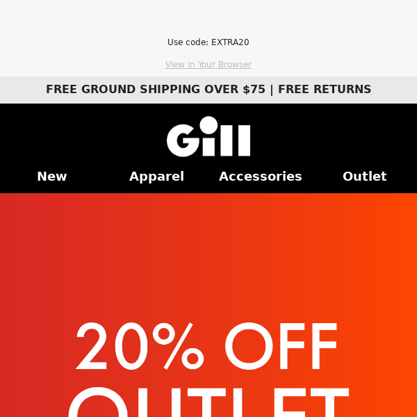 FLASH SALE: get an extra 20% off the Outlet 🤩