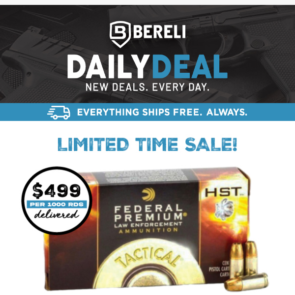 Daily Deal 🤩 Back On Sale! FEDERAL 9mm HST Super Sale 👊