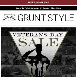 We Honor All Who Served - Additional 20% Off For Veterans