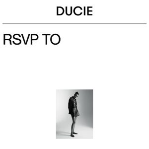 Invitation: DUCIE Showroom at Paris Fashion Week