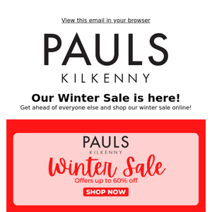 Winter Sale has landed online! ❄️