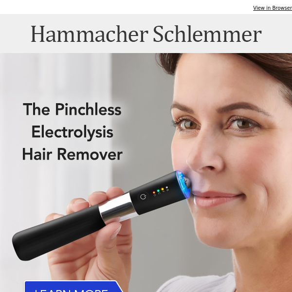 The Pinchless Electrolysis Hair Remover