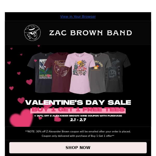 Buy 1 Get 1 Free ZBB Tees!