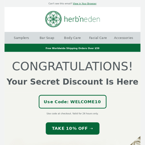 Your exclusive discount is here!