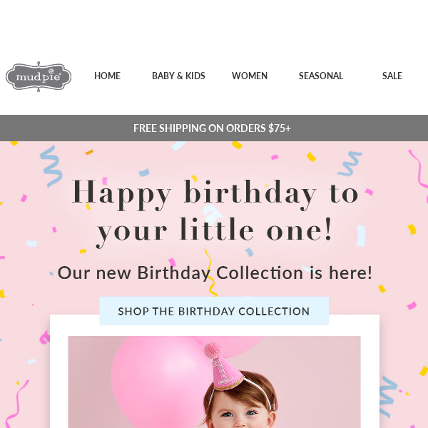 🎂 Our NEW Baby & Kids' Birthday Collection is here!