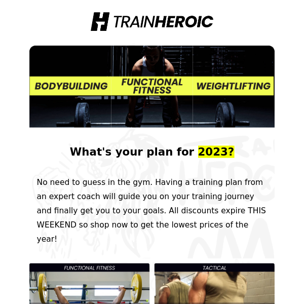 Last Chance to Save on Training Plans!