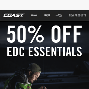 Weekend Deal: 50% EDC Lights Savings