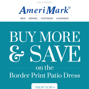 Buy more and Save on the Border Print Patio Dress