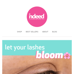 Spring is here… Let your lashes BLOOM  🌸