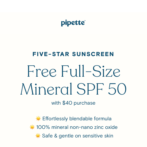 FREE full-size Mineral SPF? YES ☀️