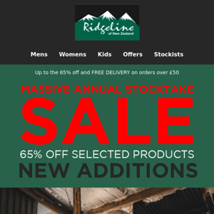 NEW lines added to our Massive Annual Stocktake Sale