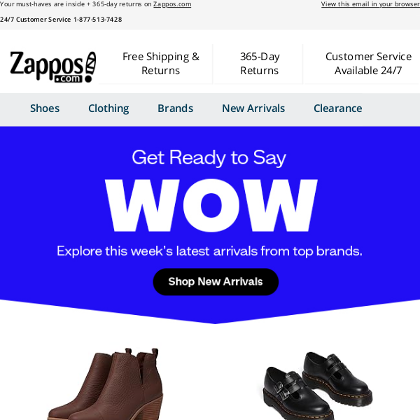Unleash the WOW with New Arrivals from TOMS, Dansko, ECCO & More at Zappos!
